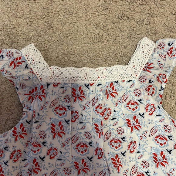 Janie and Jack Red,White, Blue Paisley Bubble 12-18M - Picture 2 of 9